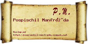 Pospischil Manfréda névjegykártya